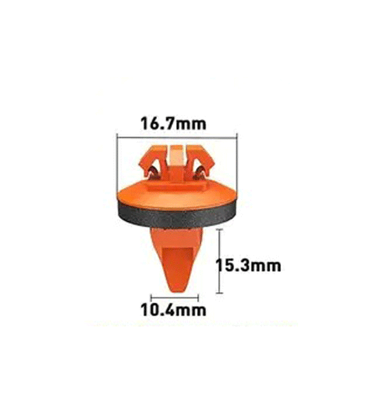 10.4mm Hole Push-in Plastic Rivet Sheet Metal Plugs size 15.3mm long Bumper Type Fasteners Clips Nylon Push 10.4x15.3mm - VXB Ball Bearings