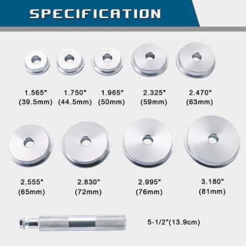 Axle Bushing Bearing Race & Seal Install Driver Master Aluminum Tool Set 10pcs - VXB Ball Bearings