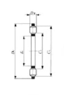 AZK20025015 Thrust Bearing Bronze Cage 200x250x15mm - VXB Ball Bearings