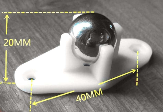 Ball transfer unit with Nylon Flange and steel ball - VXB Ball Bearings