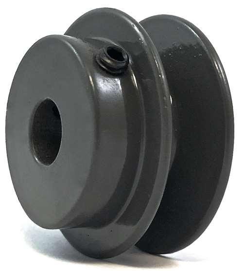 BK20 1/2" Inch Bore Solid Pulley with 2" OD for V-belts cast iron size 4L, 5L - VXB Ball Bearings