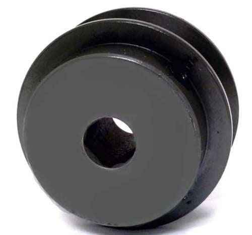 BK25 1/2" Inch Bore Solid Pulley with 2.5" inch OD for V-belts cast iron size 4L, 5L - VXB Ball Bearings