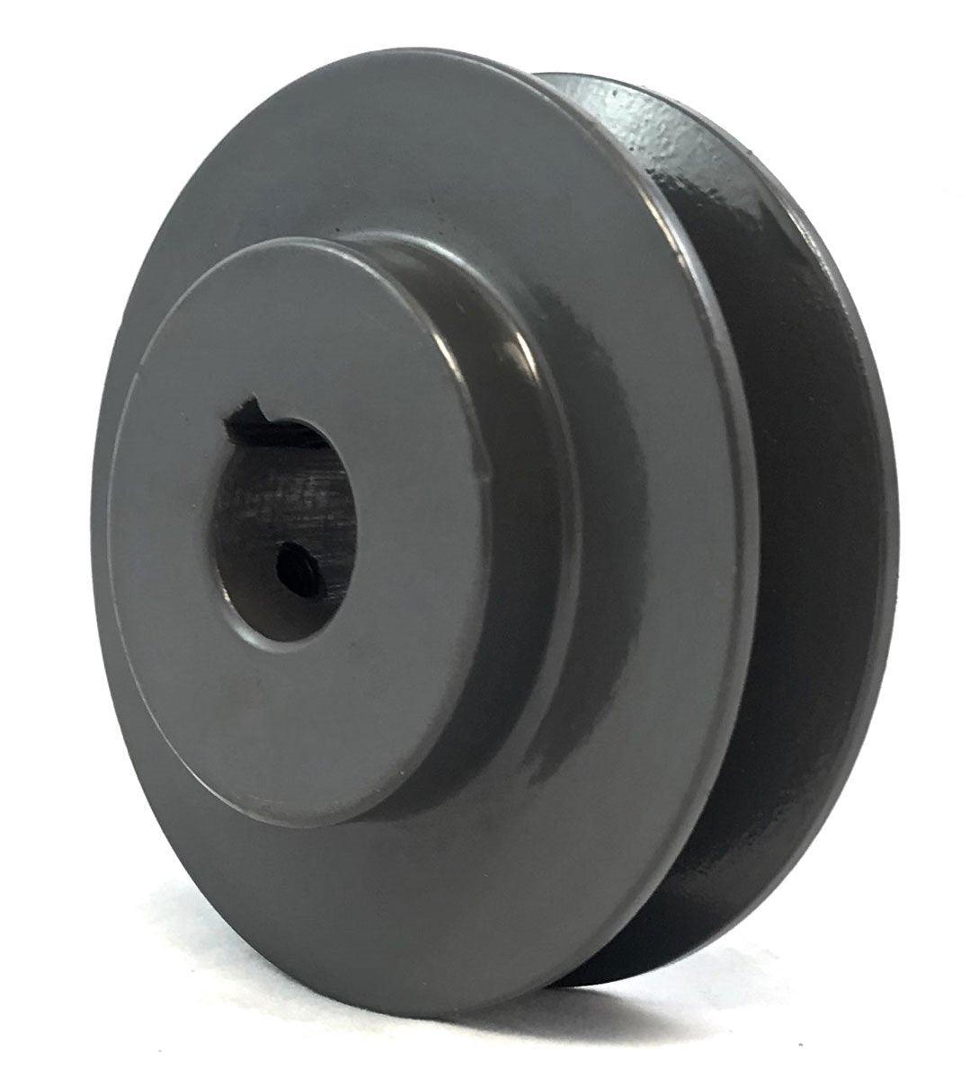 BK40-7/8" Inch Bore Solid Pulley with OD: 4" for V-belts cast iron size 4L - VXB Ball Bearings