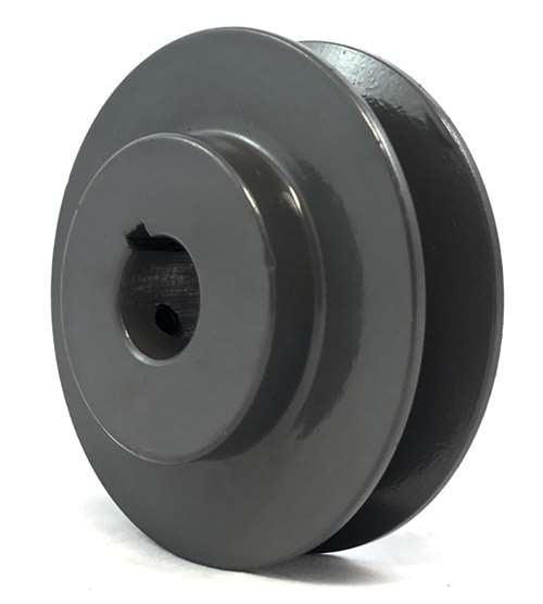 BK45-3/4" ID 3/4" ( 0.625" ) Bore cast iron Solid Pulley with 4.5" inch OD for V-belts size 4L, 5L (BK4534) - VXB Ball Bearings