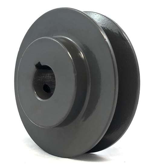 BK45-5/8" ID 5/8" ( 0.625" ) Bore cast iron Solid Pulley with 4.5" inch OD for V-belts size 4L, 5L (BK4558) - VXB Ball Bearings