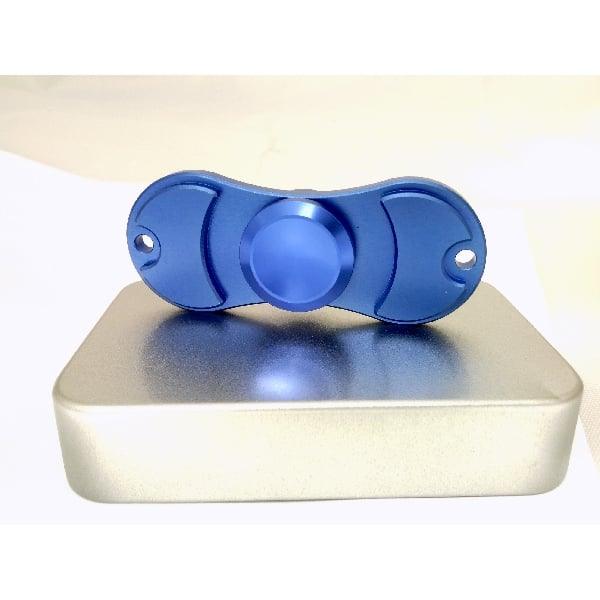 Blue Aluminum Dual Fidget Hand Spinner Toy 42Q - VXB Ball Bearings