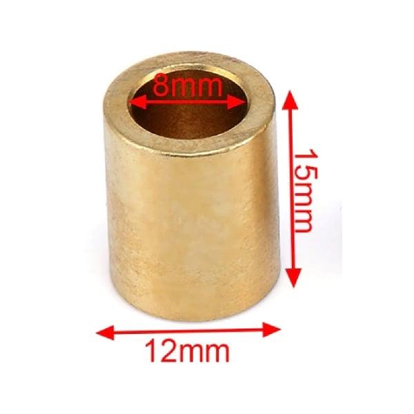 Brass Linear Motion 8mm Bushing 8x12x15 - VXB Ball Bearings