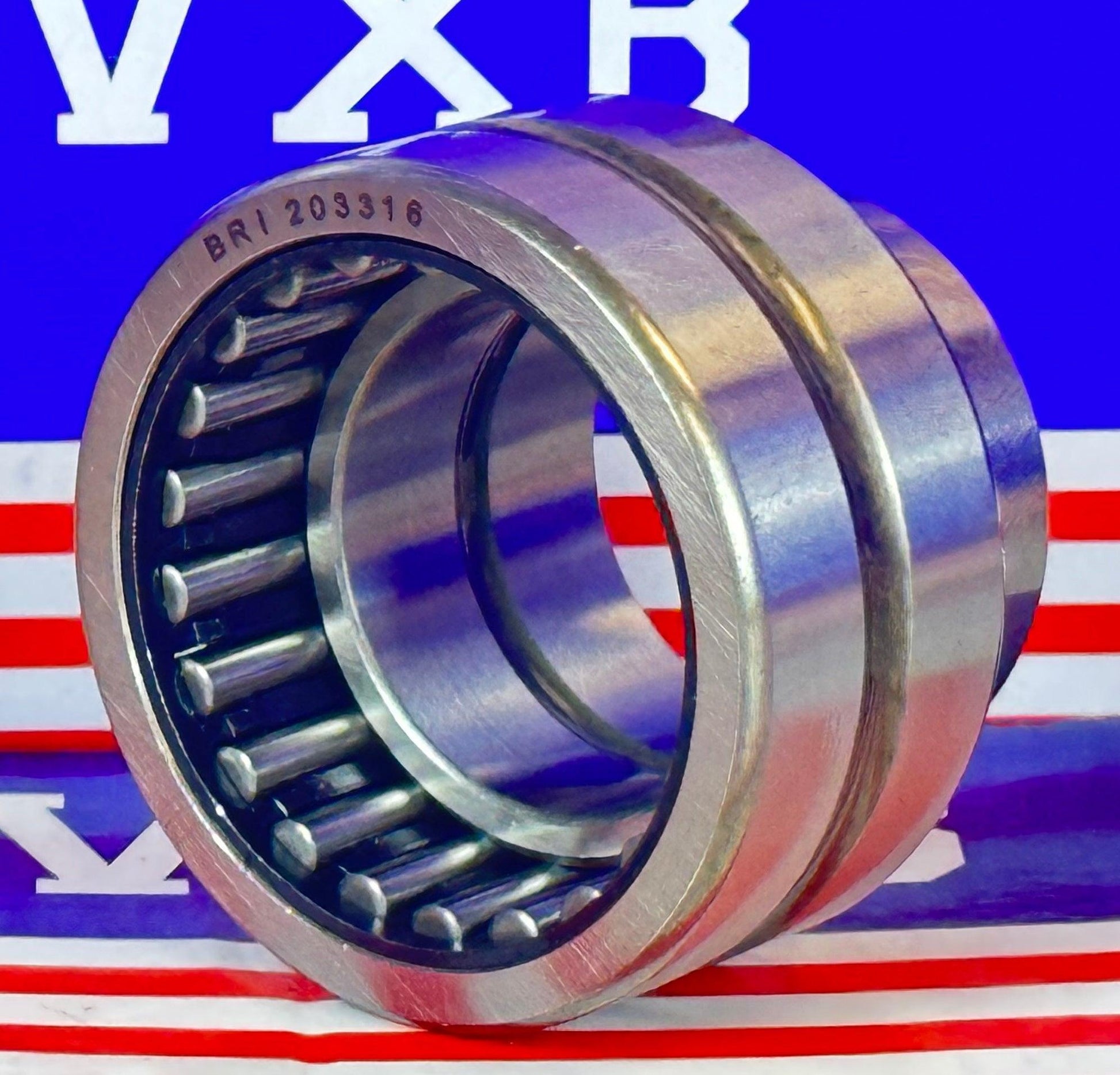 BRI203316 Machined Type Needle Roller Bearing 1-1/4" x 2-1/16" x 1" inch with inner Ring - VXB Ball Bearings