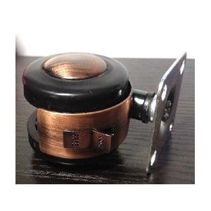 Bronze Caster Wheel 2" Inch with Swivel Metal Plate Brake Caster with 75lb. Load Rating- Pack of 10 - VXB Ball Bearings
