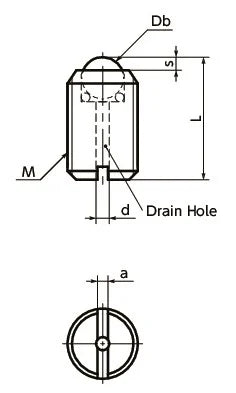 BRUSN-10-N Set Screw Type Ball Transfer Unit for Upward, Downward, and Sideward Applications - VXB Ball Bearings