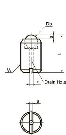 BRUSP-12-P Set Screw Type Ball Transfer Unit for Upward, Downward, and Sideward Applications - VXB Ball Bearings