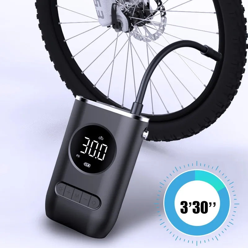 Car Portable Tire Inflator Wireless/Cordless USB-C Rechargeable Battery Operated - VXB Ball Bearings