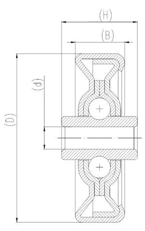 Conveyor Skate Roller Bearing 6.1x49.5x23.5 Pack of 10 Bearings - VXB Ball Bearings