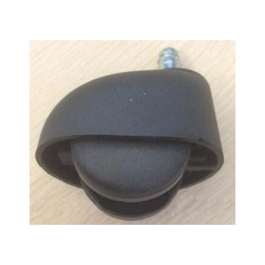 Covered Black 2" Inch twin wheel Caster 75-lb load capacity - VXB Ball Bearings