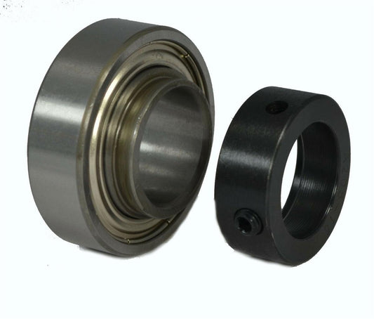 CSA204 20mm Bore Cylindrical Insert Bearing w/Locking Collar - VXB Ball Bearings