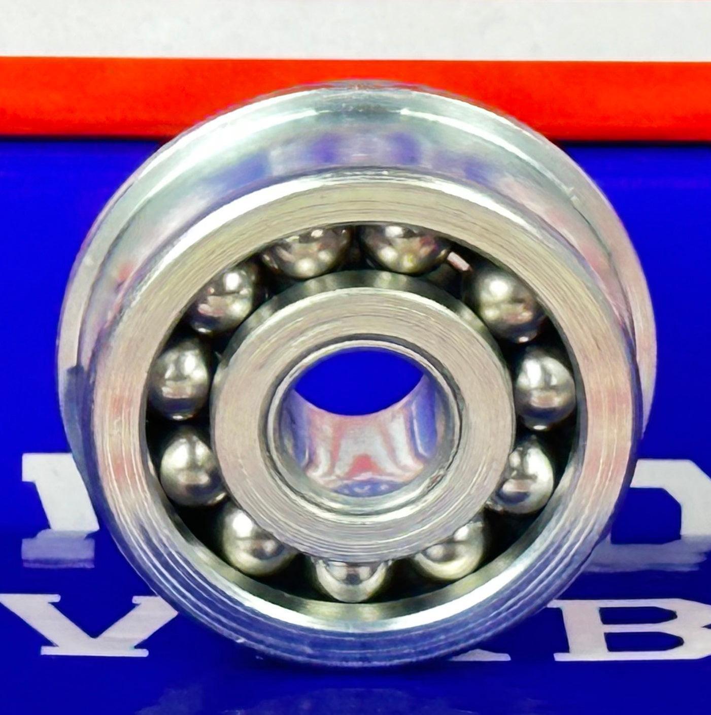 F1244 Unground Flanged Full Complement Bearing 3/8x1 3/8x1/2 Inch - VXB Ball Bearings