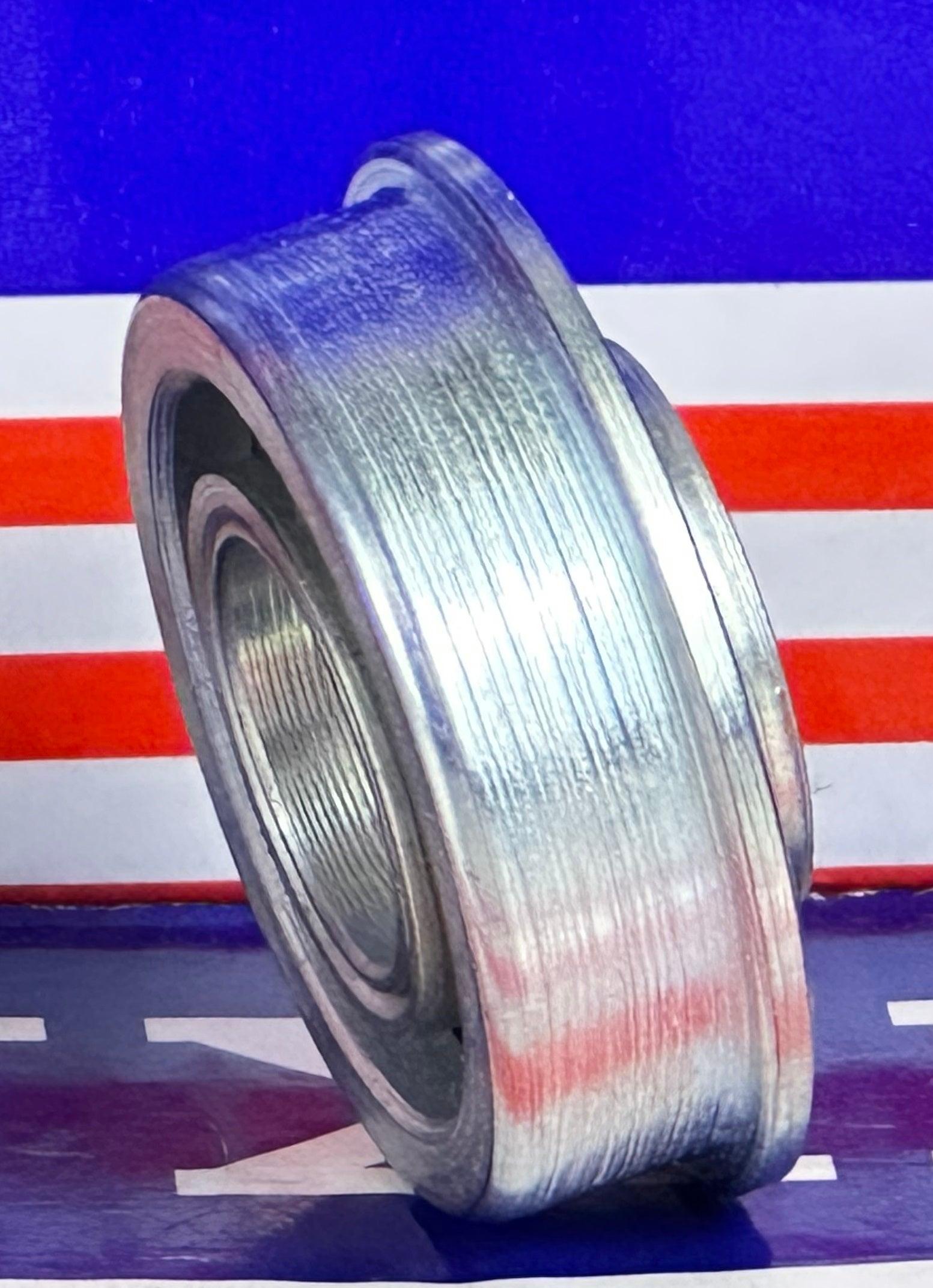 F1638 Unground Flanged Full Complement 1/2x1 3/16x1/2 Inch Bearings - VXB Ball Bearings