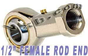 Female Rod End PHSB8L 1/2 Left hand Bearing - VXB Ball Bearings
