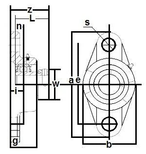 FHFTJ201D-8 Bearing Flange Standard 2 Bolt 1/2 Inch - VXB Ball Bearings