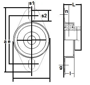FHR205-16-4X730 Bearing Flange Pressed Steel 2 Bolt 1 - VXB Ball Bearings
