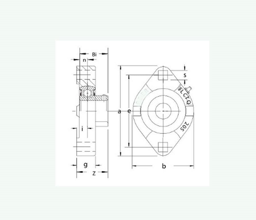 FHSFLCTQ202-10 Bearing Flange Ductile Flush 2 Bolt 9/16 - VXB Ball Bearings