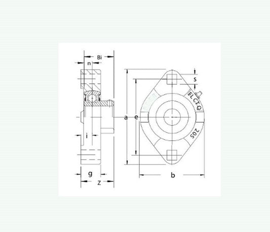 FHSFLCTQ202-10 Bearing Flange Ductile Flush 2 Bolt 9/16 - VXB Ball Bearings