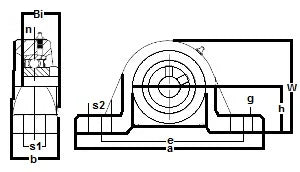 FHSLP207-21 Pillow Block Low Shaft Height 1 5/16 Bearing - VXB Ball Bearings