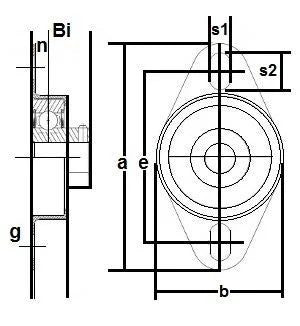 FHSR204-12-4X729 Bearing Flange Pressed Steel 2 Bolt 3/4 Inch - VXB Ball Bearings