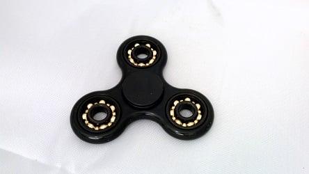 Fidget Hand Spinner Toy : Center full Ceramic ZrO2 Bearing : 3 outer Bronze Bearings 42Q - VXB Ball Bearings