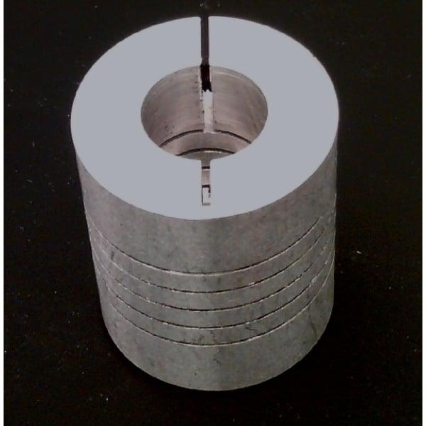 Flexible Parallel CNC Coupling D18-L25-6.35x1/4" inch to 8mm - VXB Ball Bearings