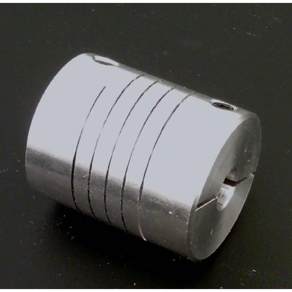 Flexible Parallel CNC Coupling D18-L25-6.35x1/4" inch to 8mm - VXB Ball Bearings