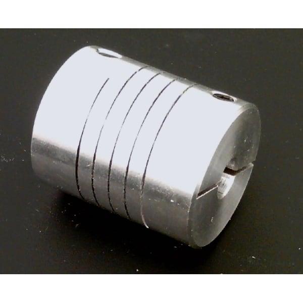 Flexible Parallel CNC Coupling D18-L25-6.35x1/4" inch to 8mm - VXB Ball Bearings
