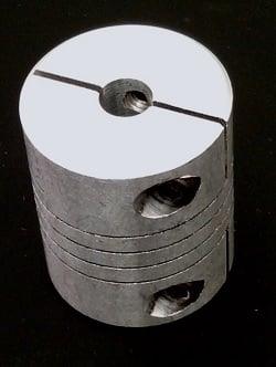 Flexible Parallel CNC Coupling D25-L30-12.7x 1/2" inch to 17mm - VXB Ball Bearings