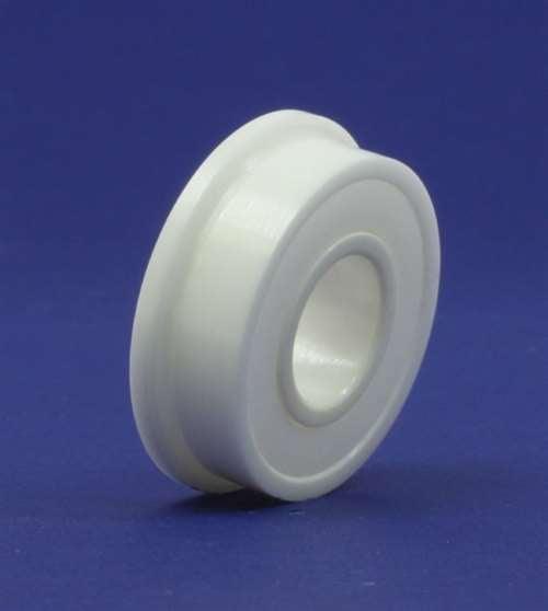 FR2-5-2RS Full Ceramic Flanged Bearing 1/8x5/16x9/64 inch ZrO2 - VXB Ball Bearings