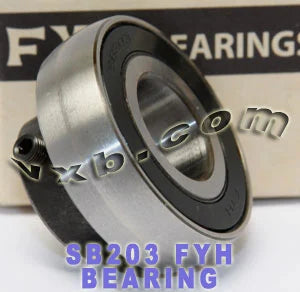 FYH Bearing 17mm Bore SB203 Axle Insert Ball Mounted Bearings - VXB Ball Bearings