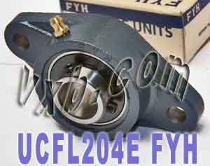 FYH Bearing 20mm UCFL204E Flanged Mounted Bearings - VXB Ball Bearings