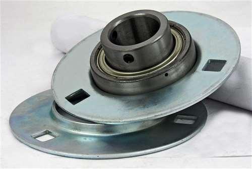 FYH Bearing SBPF201 12mm Stamped steel round three bolt Flanged Mounted Bearings - VXB Ball Bearings