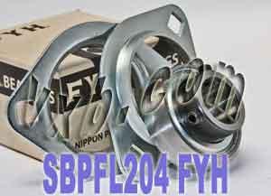 FYH Bearing SBPFL204 20mm Stamped oval 2 bolt Flanged Mounted Bearings - VXB Ball Bearings