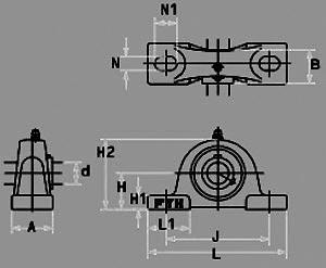 FYH Bearing UCP202-10 5/8 Pillow Block Mounted Bearings - VXB Ball Bearings