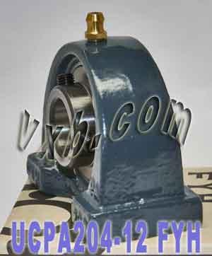 FYH Bearing UCPA204-12 3/4 Pillow Block Mounted Bearings - VXB Ball Bearings