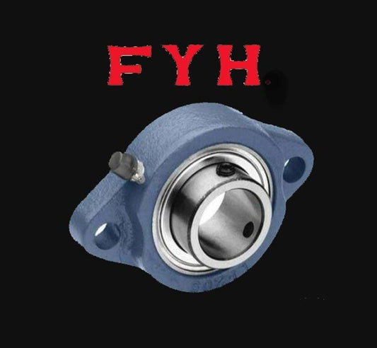 FYH BLF201-8 1/2" 2-Bolt Flange Bearing, Set Screw Lock - VXB Ball Bearings