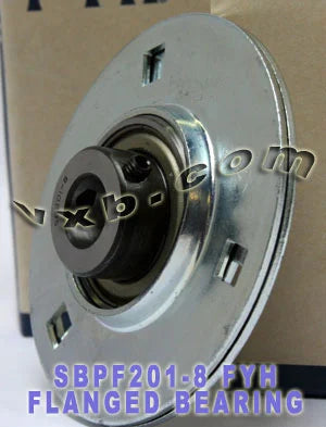 FYH SBPF201-8 1/2 Stamped round 3 Bolts Flanged Mounted Bearings - VXB Ball Bearings