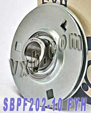 FYH SBPF202-10 5/8 Stamped round 3 Bolts Flanged Mounted Bearings - VXB Ball Bearings