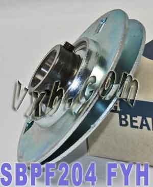 FYH SBPF204 20mm Stamped round 3 Bolts Flanged Mounted Bearings - VXB Ball Bearings