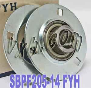FYH SBPF205-14 7/8 Stamped round 3 Bolts Flanged Mounted Bearings - VXB Ball Bearings