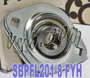 FYH SBPFL201-8 1/2 Stamped oval 2 bolt Flanged Mounted Bearings - VXB Ball Bearings