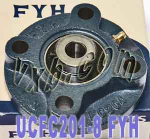 FYH UCFC-201-8 1/2 Round Flanged Bearing Mounted Bearings - VXB Ball Bearings