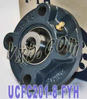 FYH UCFC-201-8 1/2 Round Flanged Bearing Mounted Bearings - VXB Ball Bearings
