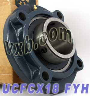 FYH UCFCX18 90mm Round Flanged Bearing Mounted Bearings - VXB Ball Bearings