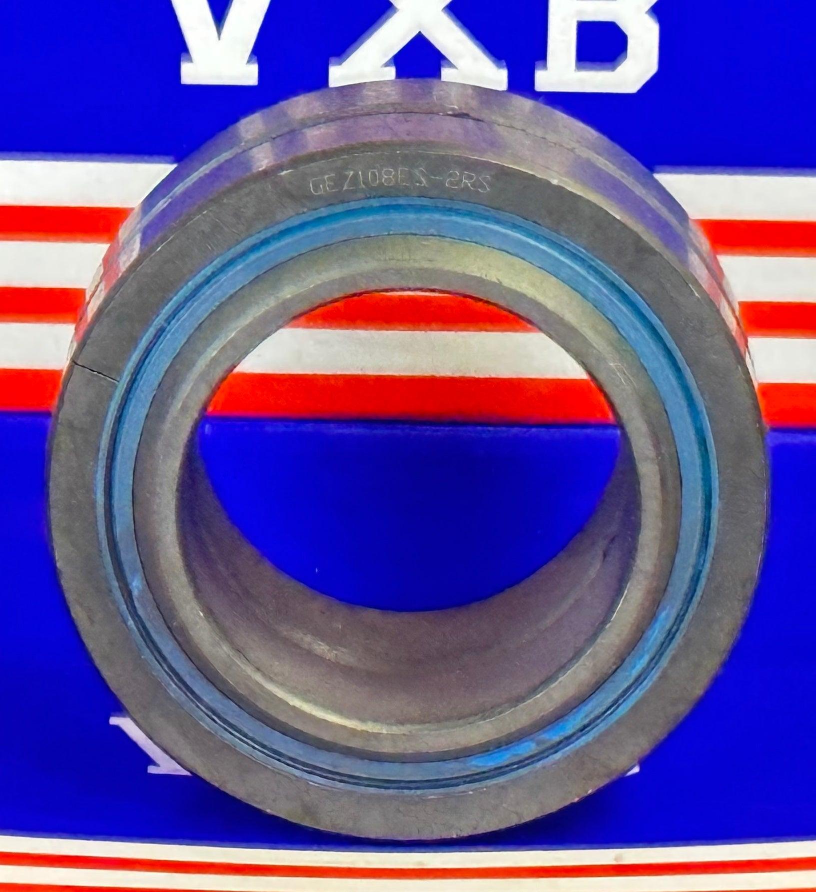 GEZ108ES-2RS Spherical Plain Bearing 1 1/2x2 7/16x1 5/16 inch - VXB Ball Bearings